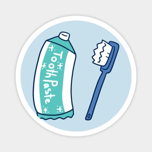 Toothpaste and Toothbrush Magnet